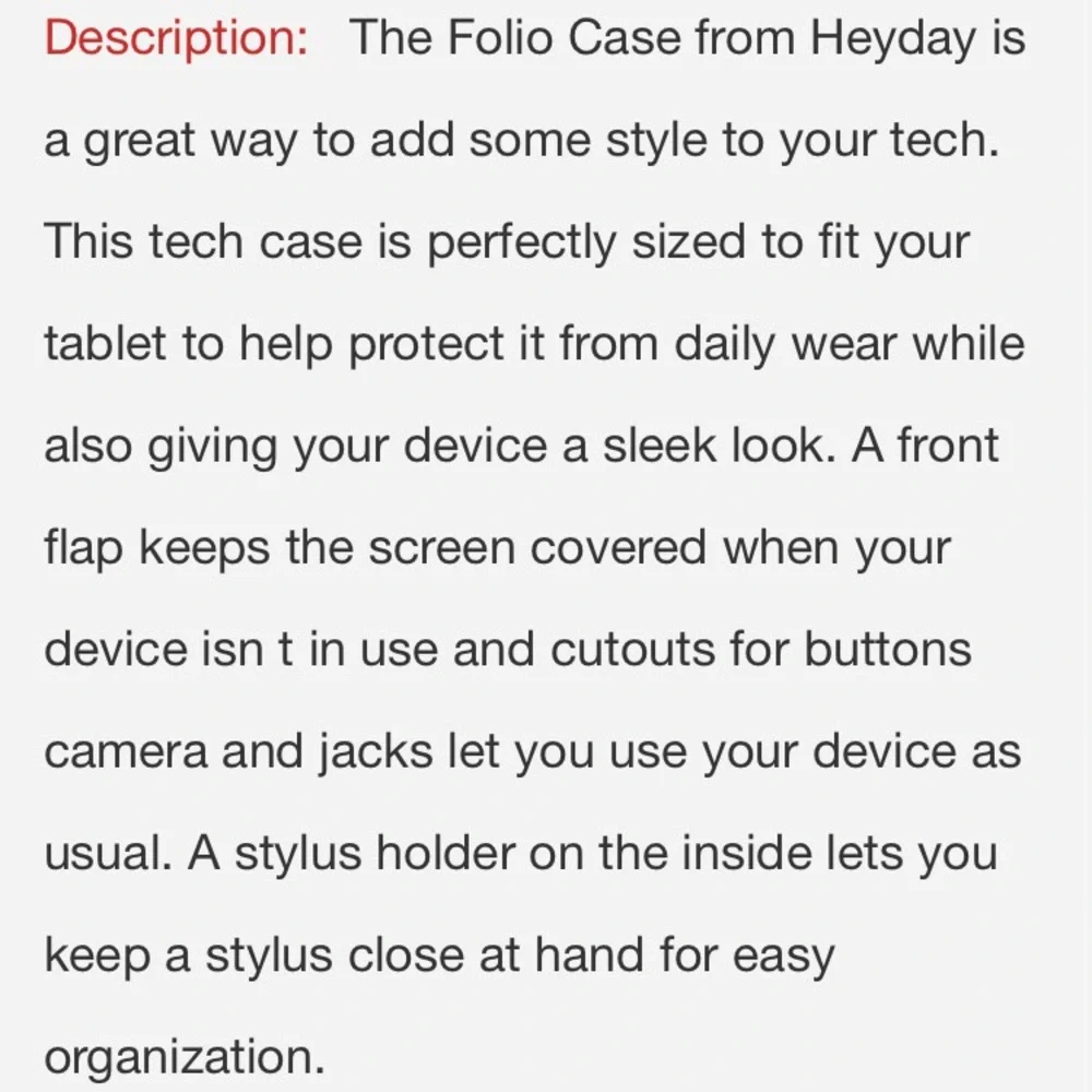 NIB iPad & iPad Air Heyday Folio Case Teal